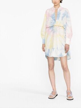 Palm Angels Tie-Dye Shirt Dress Size S(40) BNWT